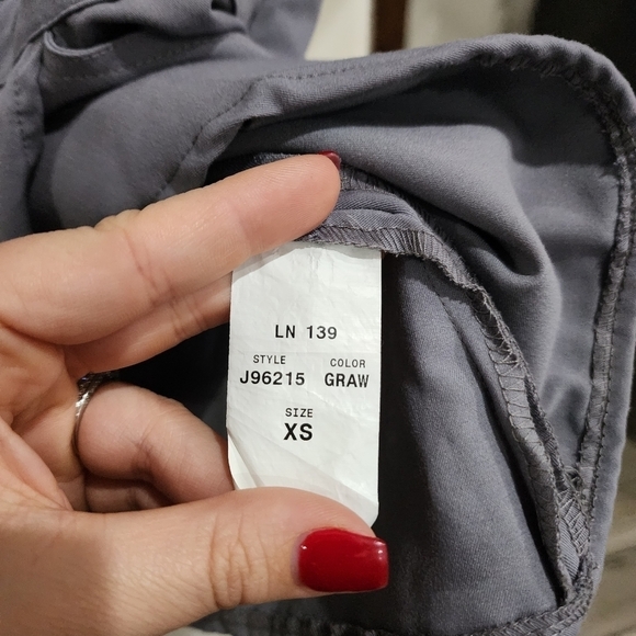 JAANUU Gray Gold Zipper tulip crossover Scrub Top 96215 xs - Picture 3 of 5